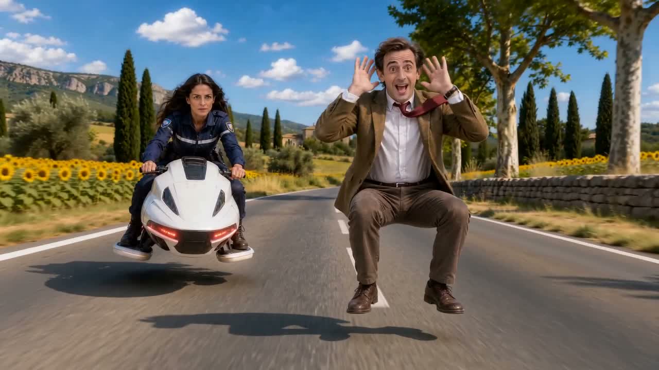 French countryside chase sample