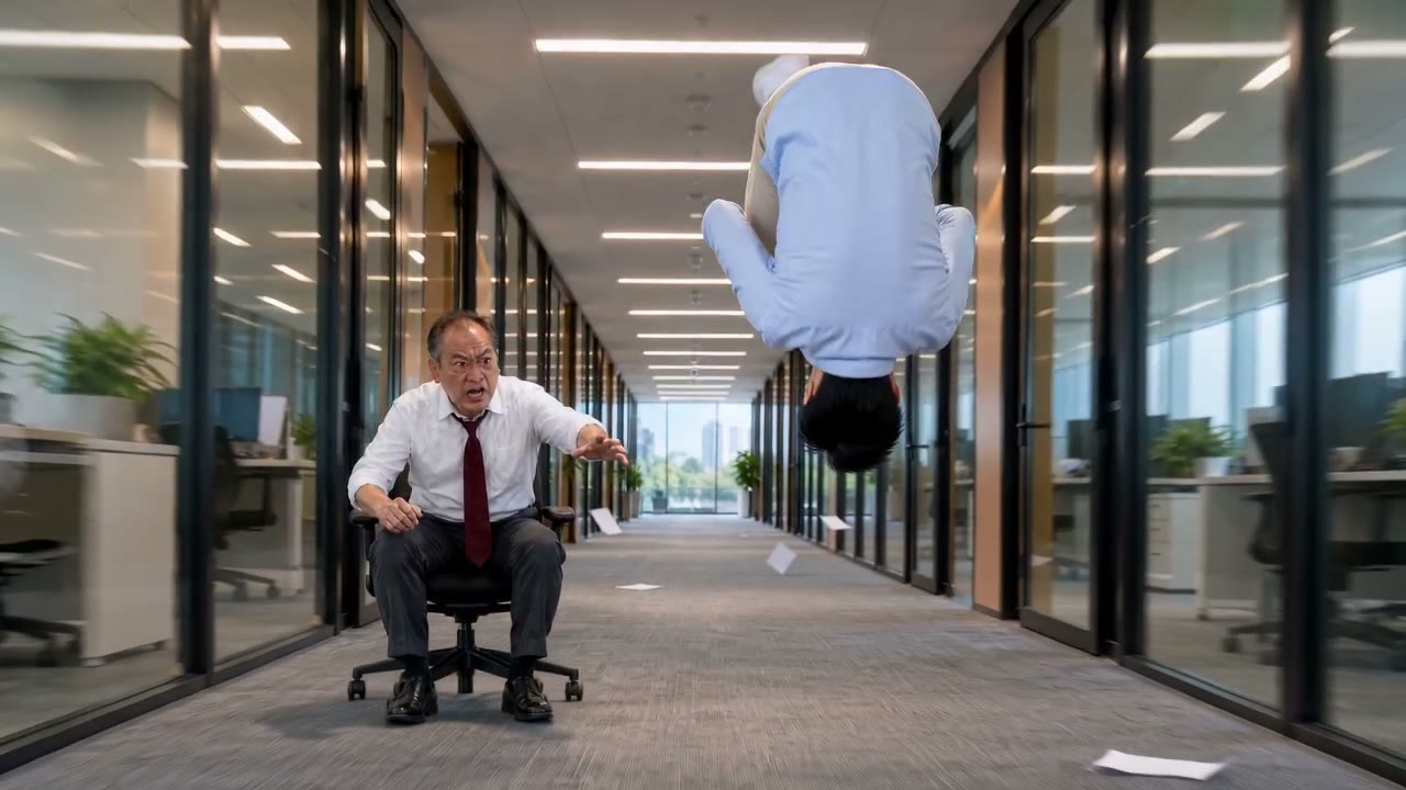 Office corridor chase sample
